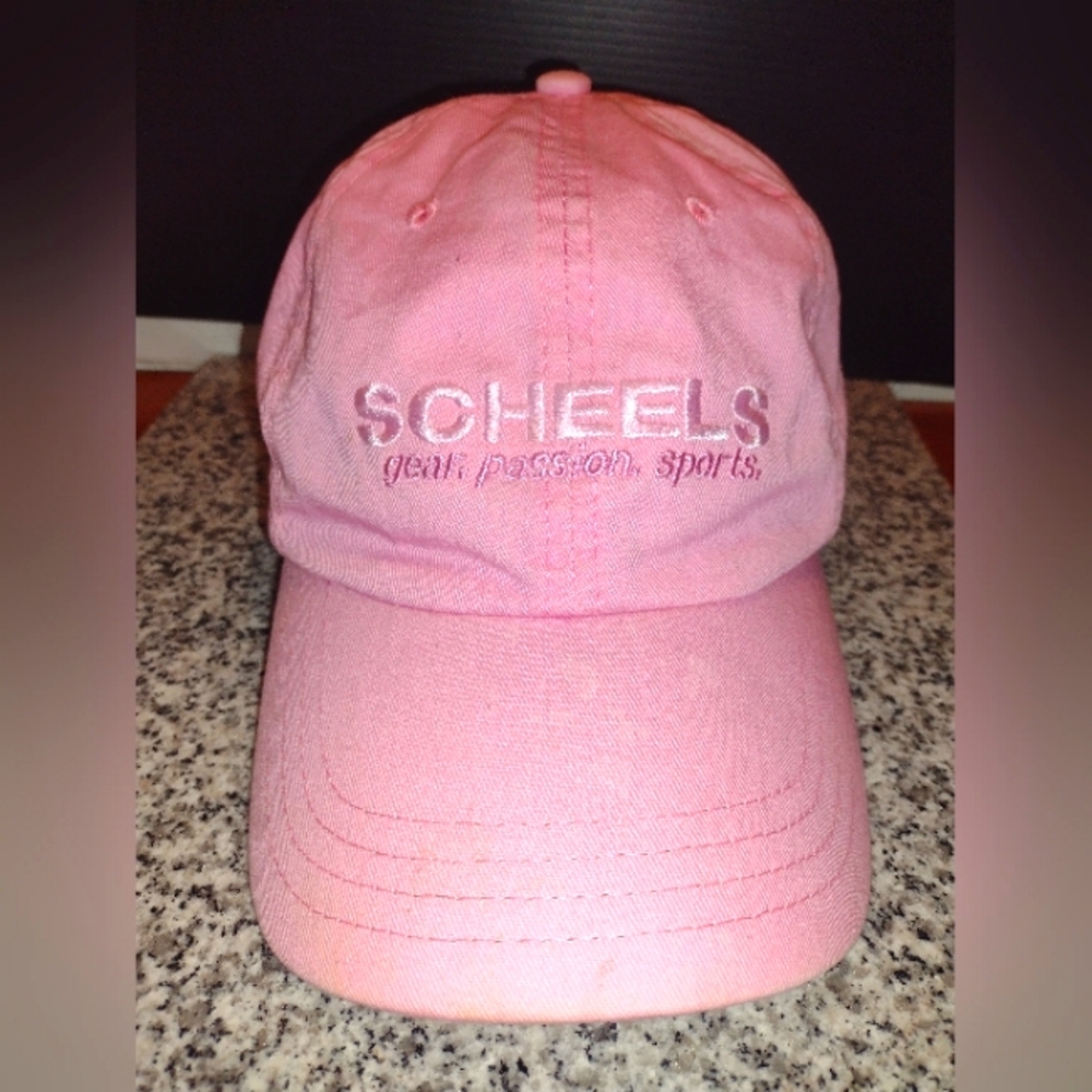 Scheels Pink Adjustable Baseball Hat Cap Gear Passion Sports. Women's. Pre-owned